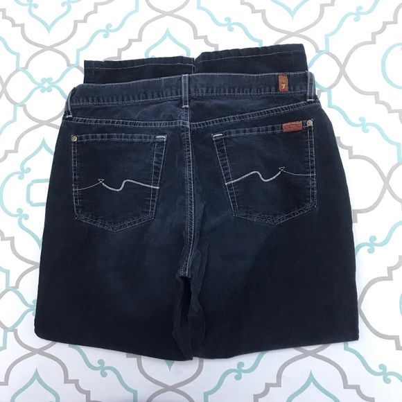 HP 34X27๐AWESOME๐7FAM๐CORDS๐VGUC NAVY CORDUROY - Picture 2 of 8